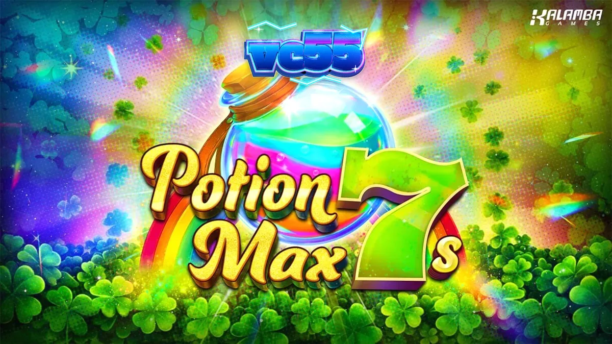 Tampilan visual mesin slot Potion Max 7s dengan tema Irlandia dan simbol klasik.