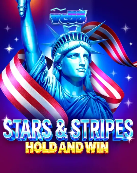 Tampilan visual slot Stars & Stripes Hold and Win dengan tema patriotik